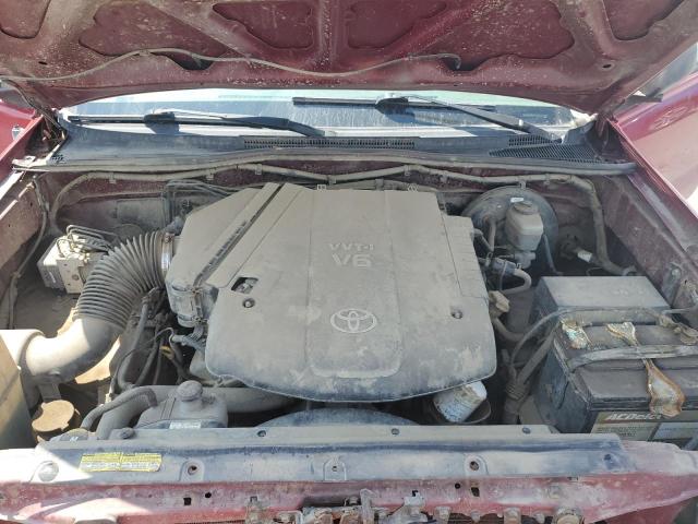 5TEUU42N67Z323808 - 2007 TOYOTA TACOMA ACCESS CAB MAROON photo 11