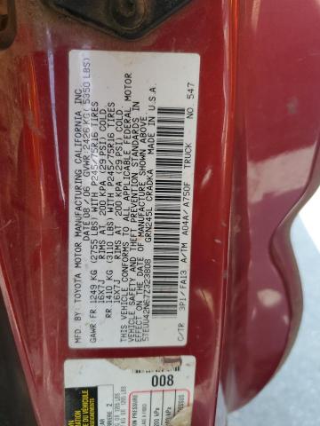 5TEUU42N67Z323808 - 2007 TOYOTA TACOMA ACCESS CAB MAROON photo 13