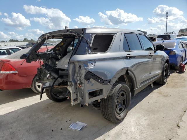 1FM5K8AB6MGA46911 - 2021 FORD EXPLORER POLICE INTERCEPTOR GRAY photo 4