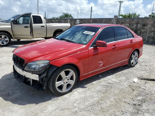 WDDGF5EB5BA527197 - 2011 MERCEDES-BENZ C 300 Червоний фото 1