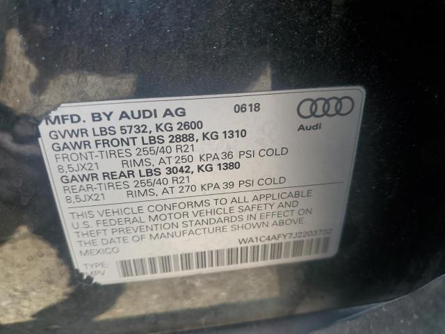 WA1C4AFY7J2203732 - 2018 AUDI SQ5 PRESTIGE BLACK photo 14