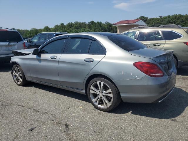 55SWF4KB4FU032361 - 2015 MERCEDES-BENZ C 300 4MATIC GRAY photo 2