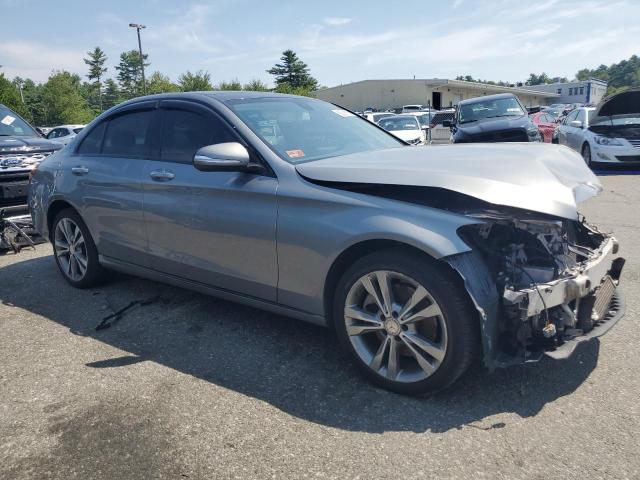 55SWF4KB4FU032361 - 2015 MERCEDES-BENZ C 300 4MATIC GRAY photo 4