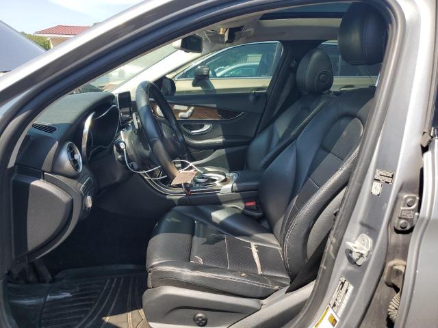 55SWF4KB4FU032361 - 2015 MERCEDES-BENZ C 300 4MATIC GRAY photo 7