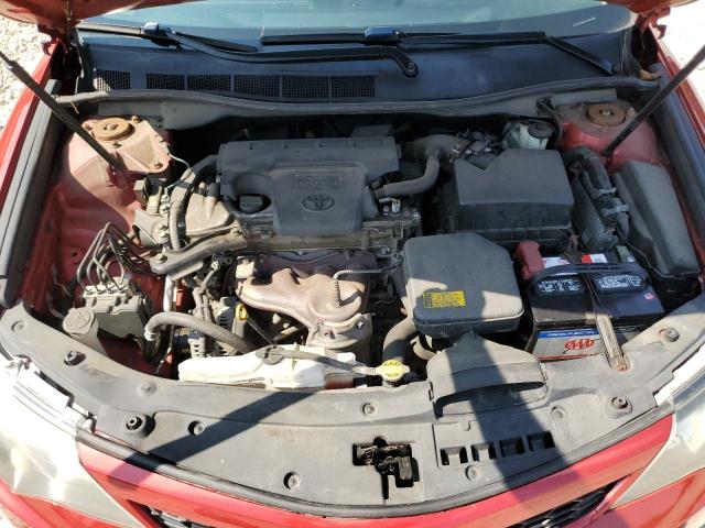 4T1BF1FK9CU510605 - 2012 TOYOTA CAMRY BASE RED photo 11