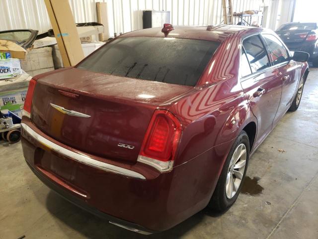 2C3CCAAG2FH803102 - 2015 CHRYSLER 300 LIMITED RED photo 4