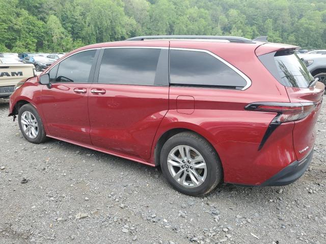 5TDJSKFC9SS161197 - 2025 TOYOTA SIENNA XLE წითელი ფოტო 2