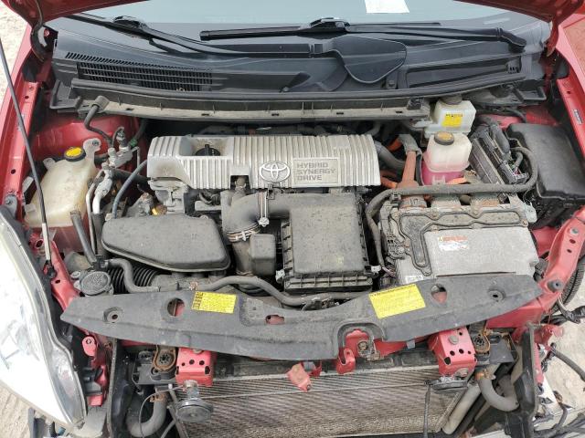 JTDKN3DU5B5311406 - 2011 TOYOTA PRIUS RED photo 11