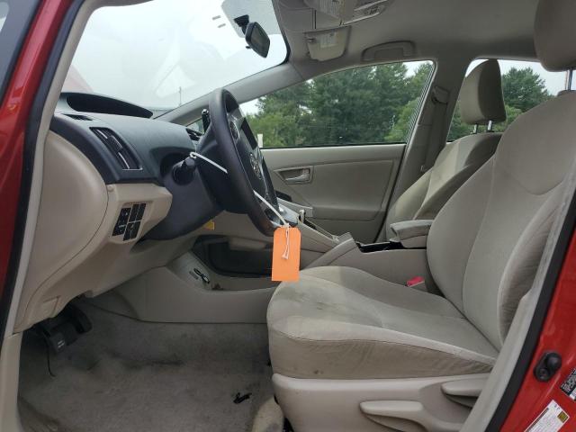 JTDKN3DU5B5311406 - 2011 TOYOTA PRIUS RED photo 7