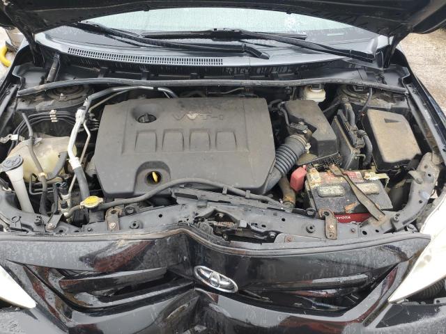 2T1BU4EE2BC730087 - 2011 TOYOTA COROLLA BASE შავი ფოტო 11