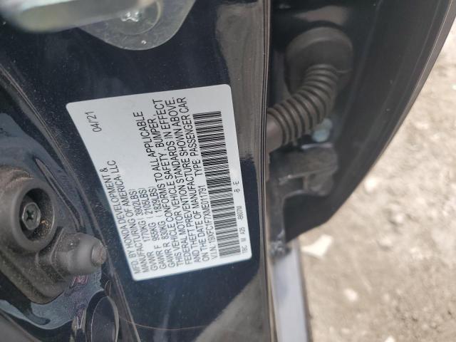 19XFC1F7XME011791 - 2021 HONDA CIVIC EXL Mavi foto 12