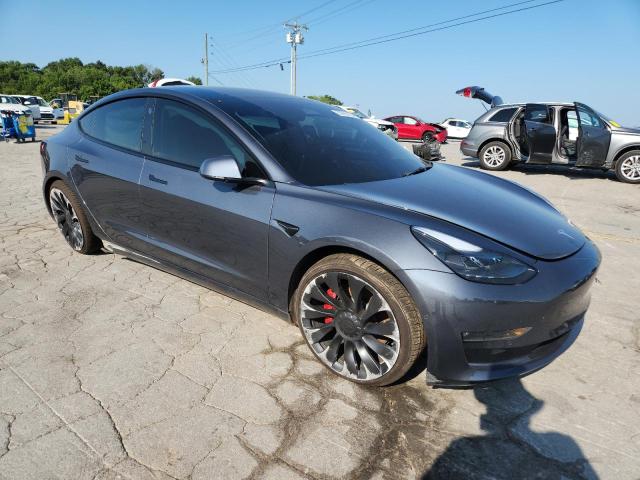 5YJ3E1EC2NF247844 - 2022 TESLA MODEL 3 Մոխրագույն լուսանկար 4