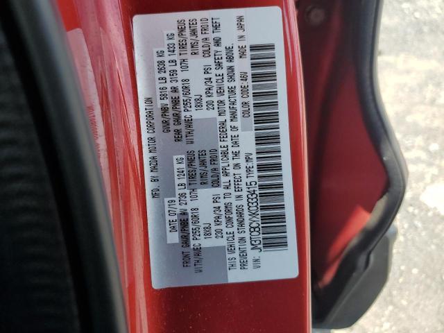 JM3TCBCYXK0333415 - 2019 MAZDA CX-9 TOURING 红色 照片 13