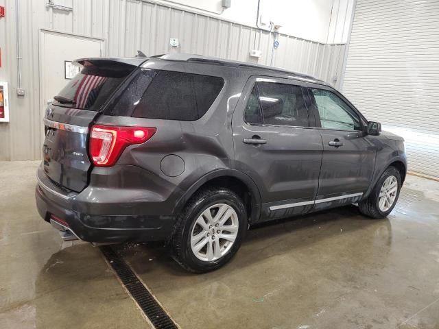1FM5K8D8XJGA69474 - 2018 FORD EXPLORER XLT 灰色 照片 3