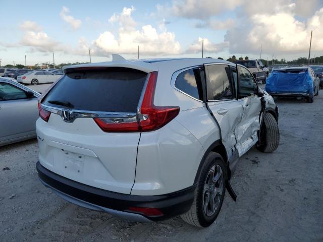 5J6RW1H84KL007843 - 2019 HONDA CR-V EXL WHITE photo 4