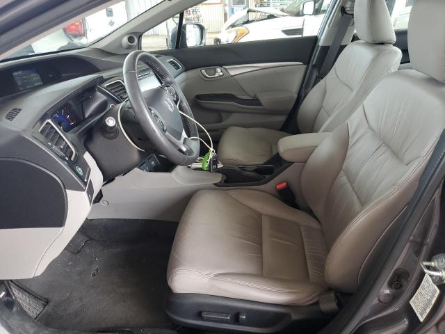19XFB2F95EE027540 - 2014 HONDA CIVIC EXL GRAY photo 7