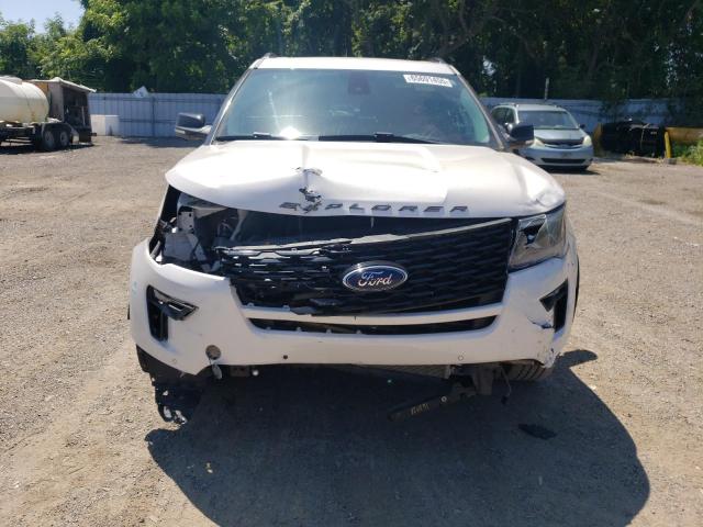 1FM5K8GTXKGA00592 - 2019 FORD EXPLORER SPORT Weiß Foto 5