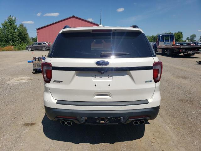 1FM5K8GTXKGA00592 - 2019 FORD EXPLORER SPORT Weiß Foto 6