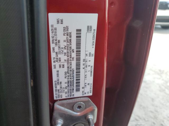 1FMCU0GD6JUD16521 - 2018 FORD ESCAPE SE أحمر صورة 12