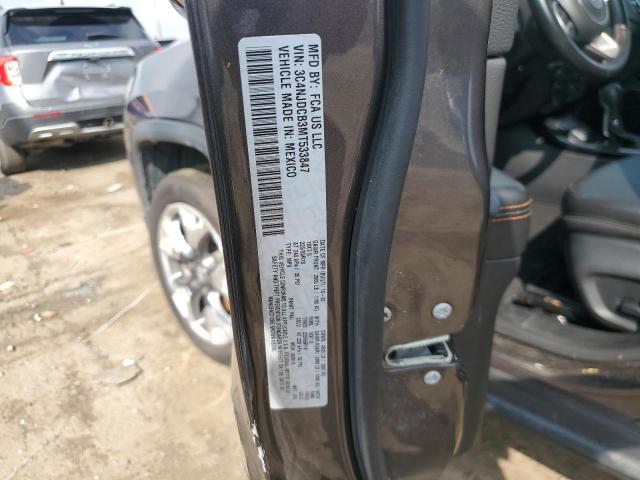 3C4NJDCB3MT533847 - 2021 JEEP COMPASS LIMITED GRAY photo 12