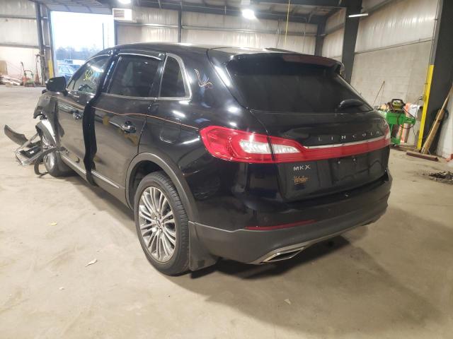 2LMPJ6LR0HBL28943 - 2017 LINCOLN MKX RESERVE Siyah fotoğraf 3