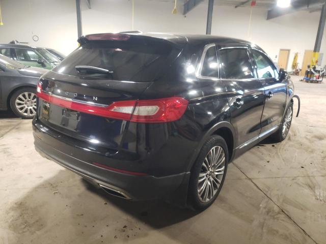 2LMPJ6LR0HBL28943 - 2017 LINCOLN MKX RESERVE Siyah fotoğraf 4