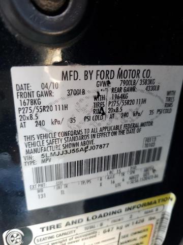 5LMJJ3J55AEJ07877 - 2010 LINCOLN NAVIGATOR L BLACK photo 14