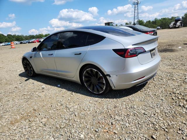 5YJ3E1EC1PF412298 - 2023 TESLA MODEL 3 SILVER photo 2