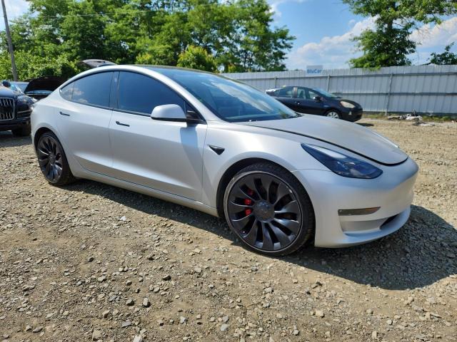 5YJ3E1EC1PF412298 - 2023 TESLA MODEL 3 SILVER photo 4