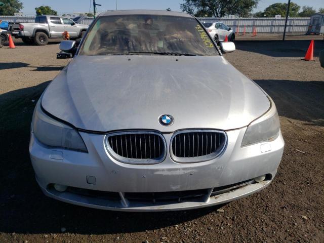 WBANB33545CN65962 - 2005 BMW 545 I SILVER photo 5