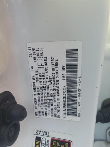 5J6RM4H7XEL095235 - 2014 HONDA CR-V EXL Ağ foto 14