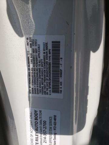 5FNRL5H34GB099086 - 2016 HONDA ODYSSEY SE WHITE photo 12