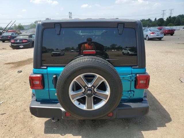 1C4HJXEG5KW606912 - 2019 JEEP WRANGLER U SAHARA BLUE photo 6