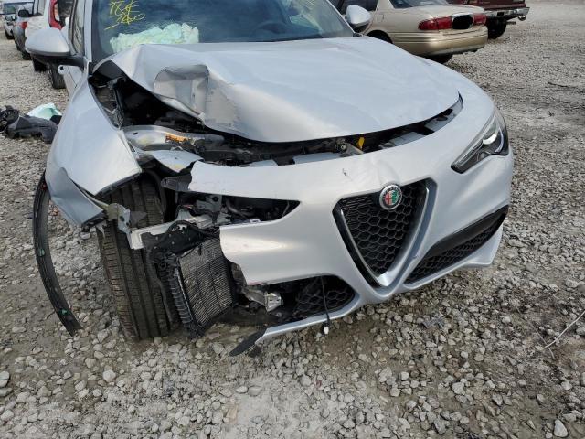 ZASPAKBN8N7D27350 - 2022 ALFA ROMEO STELVIO TI SILVER photo 9