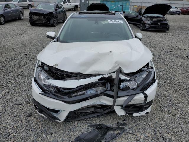 JHMFC1F73JX017720 - 2018 HONDA CIVIC EXL WHITE photo 5