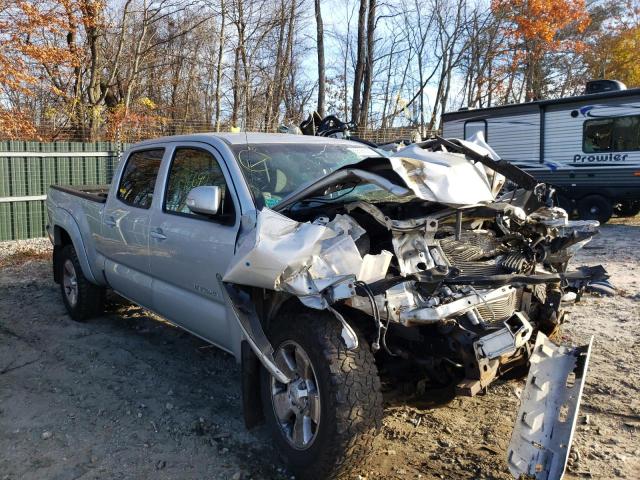 3TMMU4FN9DM056862 - 2013 TOYOTA TACOMA DOUBLE CAB LONG BED SILVER photo 1