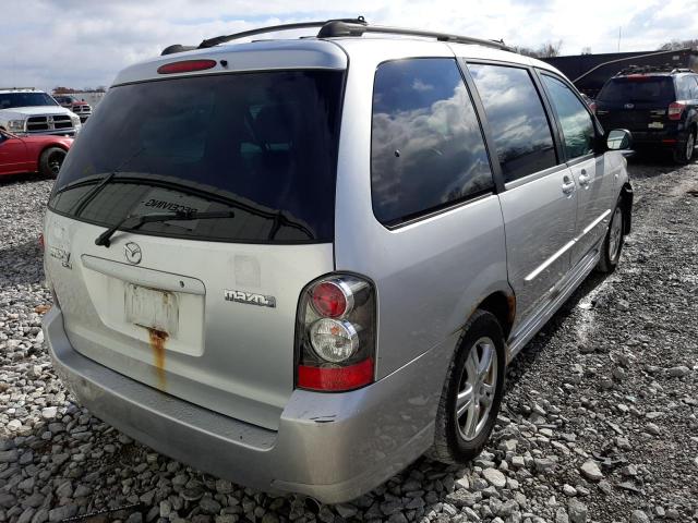 JM3LW28J240514806 - 2004 MAZDA MPV WAGON SILVER photo 4