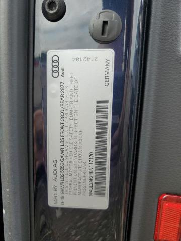 WAUL2AF24KN117170 - 2019 AUDI A6 PREMIUM PLUS أزرق صورة 12