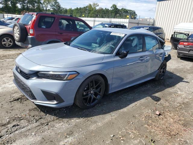 2HGFE2F59NH590651 - 2022 HONDA CIVIC SPORT BLUE photo 1