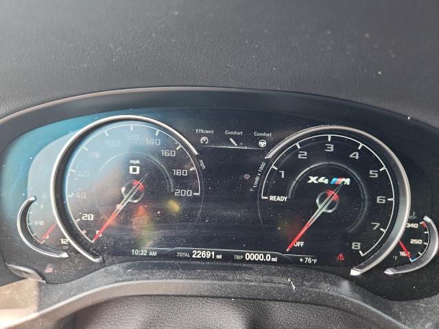 5YMUJ0C07LLA99861 - 2020 BMW X4 M COMPETITION SILVER photo 9