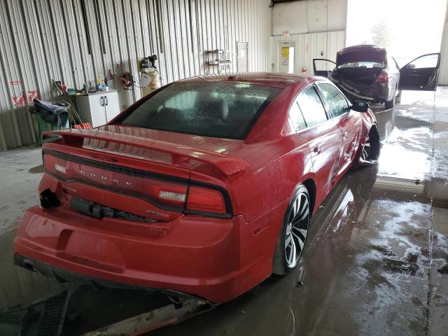 2C3CDXEJ5DH656096 - 2013 DODGE CHARGER SRT-8 RED photo 4