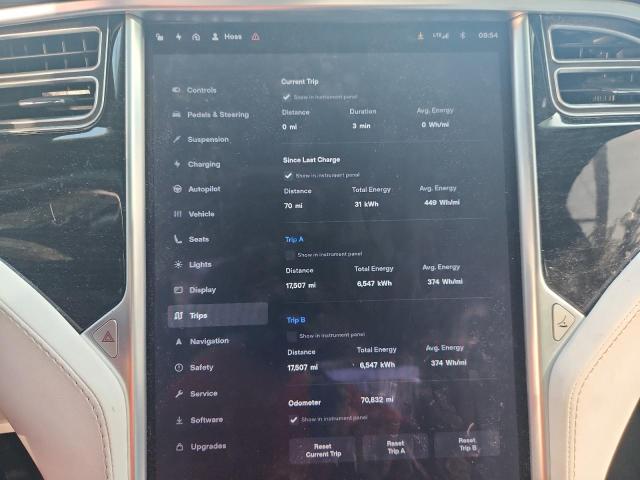 5YJXCBE21HF070096 - 2017 TESLA MODEL X შავი ფოტო 9