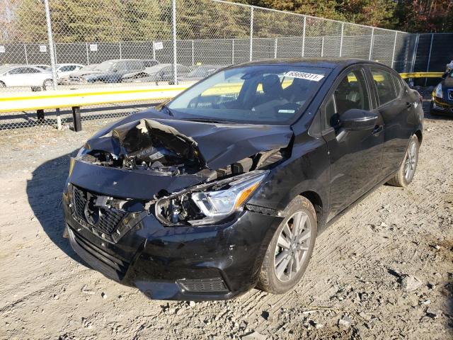 3N1CN8EV5LL818917 - 2020 NISSAN VERSA SV BLACK photo 2