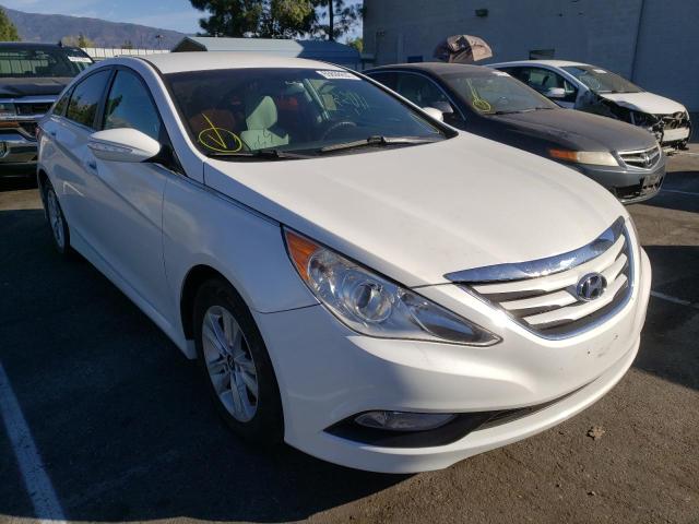 5NPEB4AC8EH818618 - 2014 HYUNDAI SONATA GLS WHITE photo 1