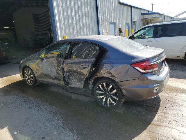 19XFB2F97EE014028 - 2014 HONDA CIVIC EXL GRAY photo 2