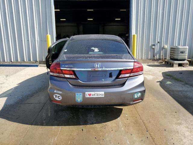 19XFB2F97EE014028 - 2014 HONDA CIVIC EXL GRAY photo 6