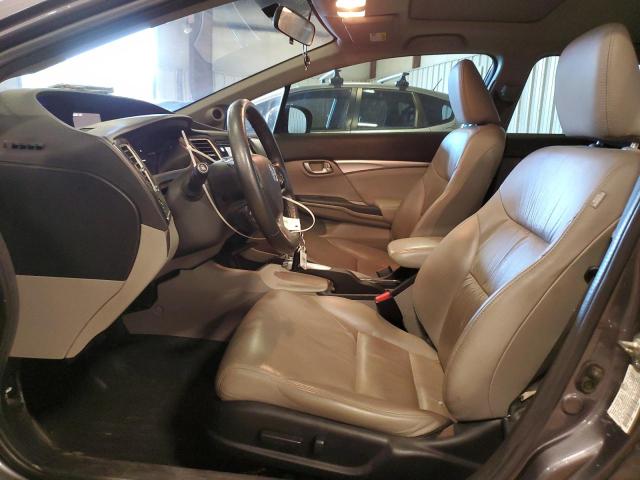19XFB2F97EE014028 - 2014 HONDA CIVIC EXL GRAY photo 7