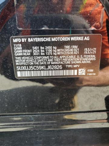 5UXUJ5C59KLJ62826 - 2019 BMW X4 M40I BLACK photo 13