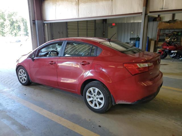 KNADM4A30E6382392 - 2014 KIA RIO LX RED photo 2