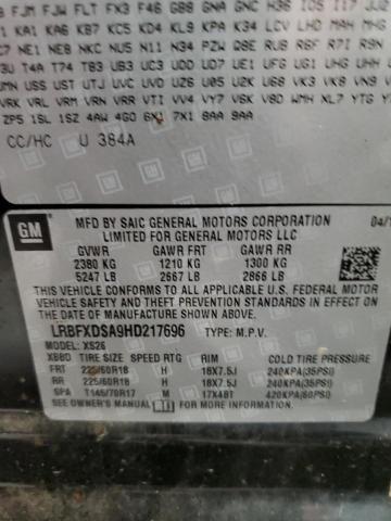 LRBFXDSA9HD217696 - 2017 BUICK ENVISION ESSENCE أسود صورة 14